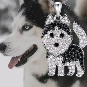 Husky Dog Necklace FAST Shipping 18”